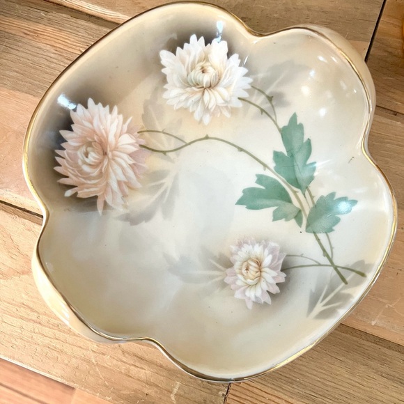 Vintage RS Tillowitz Silesia Daisy Porcelain Bowl Mid Century Germany - Picture 2 of 5
